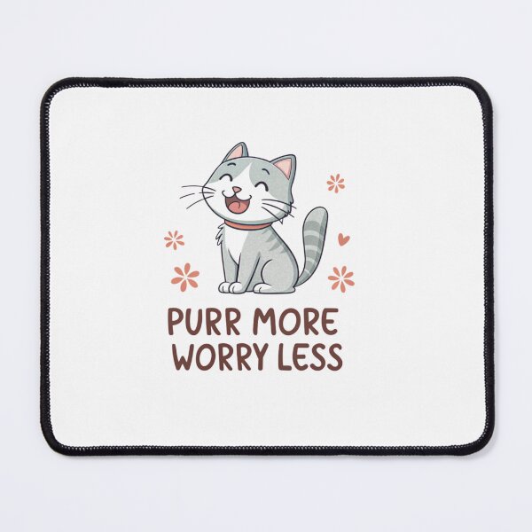 Item preview, PURR MORE, WORRY LESS designed and sold by SignumShop.