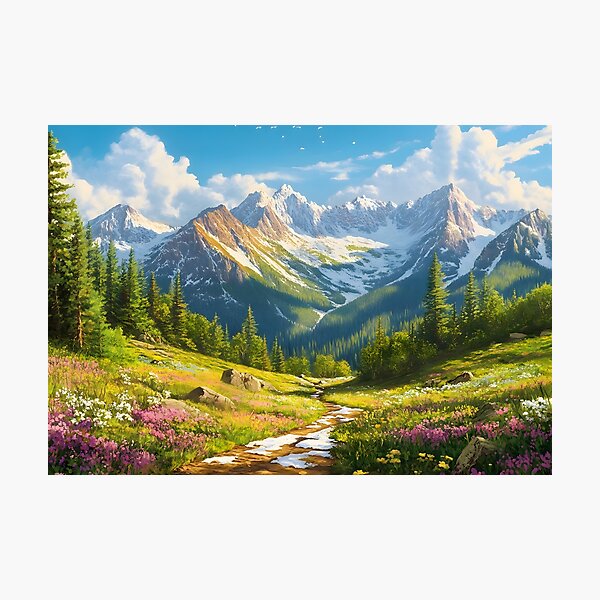 Item preview, Beautiful Mountain Landscape View designed and sold by CoolMantras.