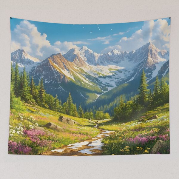 Item preview, Beautiful Mountain Landscape View designed and sold by CoolMantras.