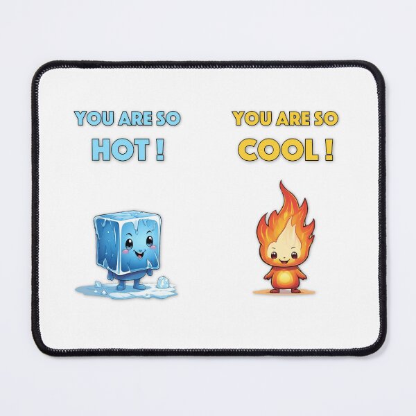 Item preview, Cool ice cube and hot fire flame being in love designed and sold by RDSmit.