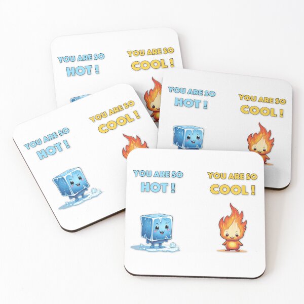 Item preview, Cool ice cube and hot fire flame being in love designed and sold by RDSmit.