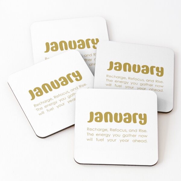 Item preview, January – Recharge, Refocus, and Rise – A New Beginning for the Year Ahead, Unique designed and sold by villacreativa.