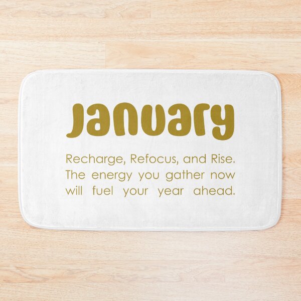 Item preview, January – Recharge, Refocus, and Rise – A New Beginning for the Year Ahead, Unique designed and sold by villacreativa.