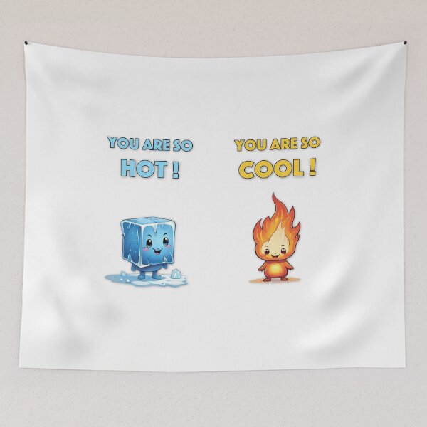 Item preview, Cool ice cube and hot fire flame being in love designed and sold by RDSmit.