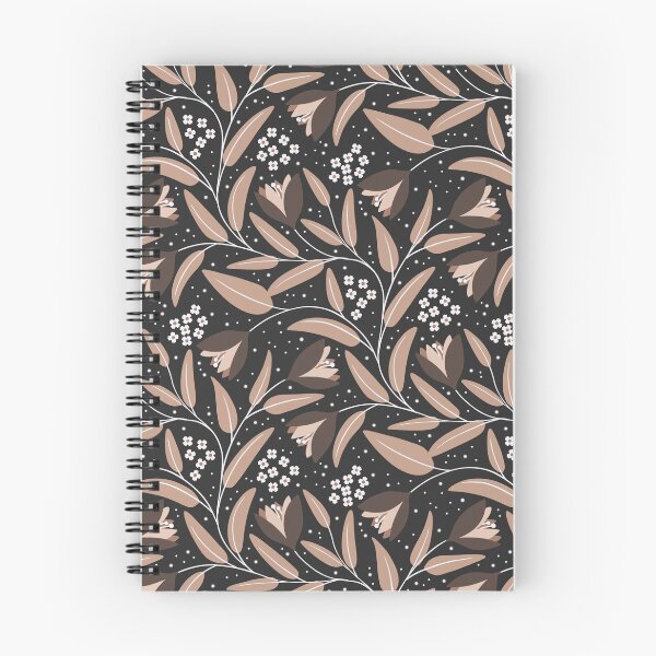 Item preview, Big Large Bold Florals on Dark Brown Mocha Mousse designed and sold by BlueLela.