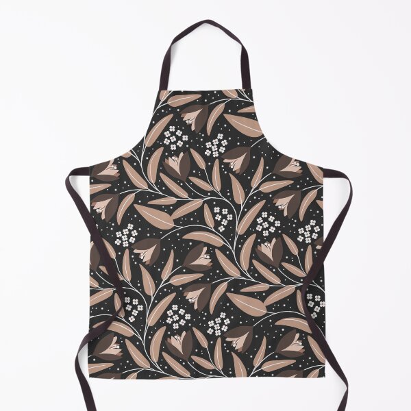 Item preview, Big Large Bold Florals on Dark Brown Mocha Mousse designed and sold by BlueLela.