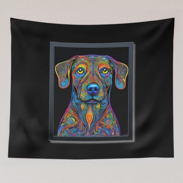 Item preview, Psychedelic Dog  designed and sold by TedArtEmporium.