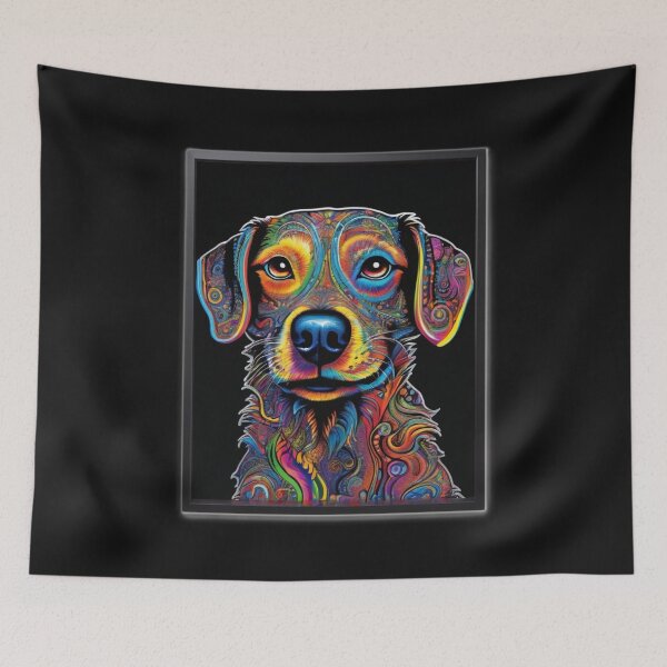 Item preview, Psychedelic Dog  designed and sold by TedArtEmporium.