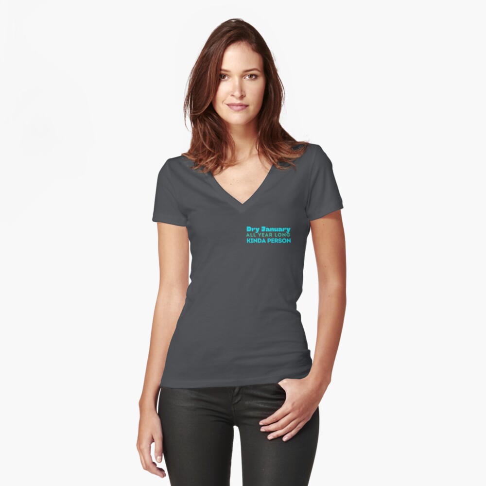 Item preview, Fitted V-Neck T-Shirt designed and sold by Zeriously.