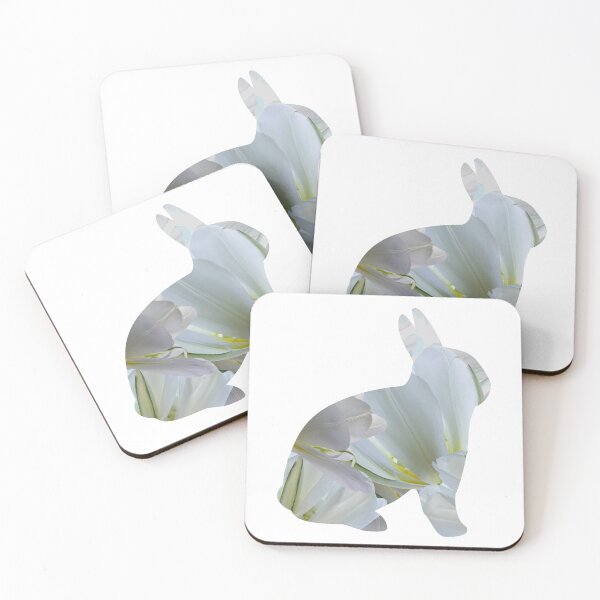 Item preview, Floral Easter bunny shape designed and sold by KRFNatureGifts.