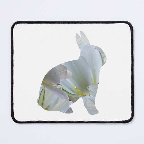Item preview, Floral Easter bunny shape designed and sold by KRFNatureGifts.
