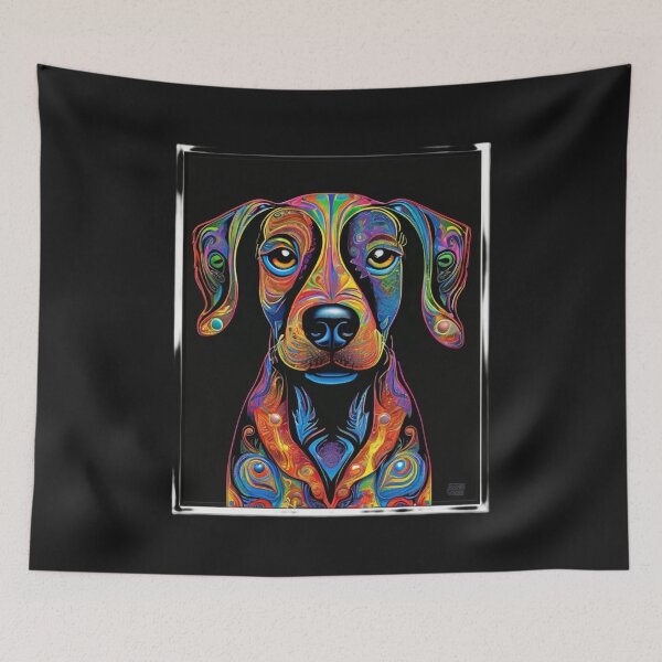 Item preview, Psychedelic Dog  designed and sold by TedArtEmporium.