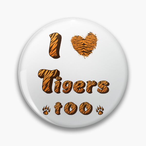 Item preview, I Love Tigers Too – Wild Animal Lovers T-Shirt designed and sold by SimpleUla.