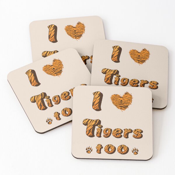 Item preview, I Love Tigers Too – Wild Animal Lovers T-Shirt designed and sold by SimpleUla.