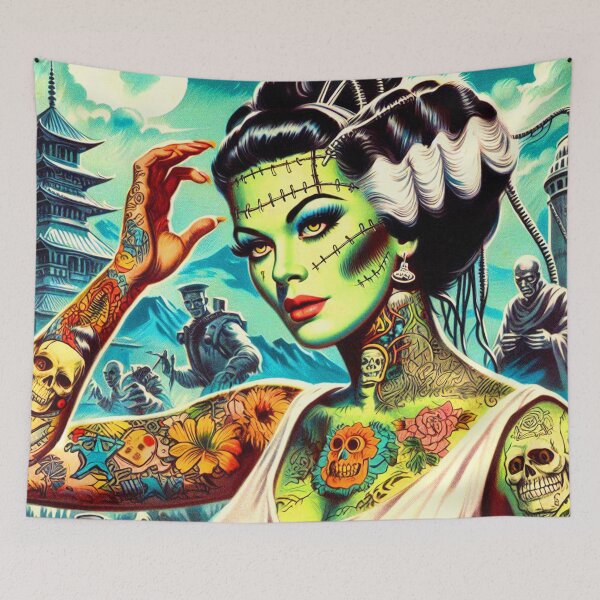 Item preview, Retro Monster Woman designed and sold by PulpVintage.