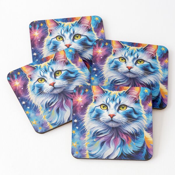 Item preview, Rainbow Galaxy Silver Tabby Starshine Twinkles designed and sold by Zencookie.