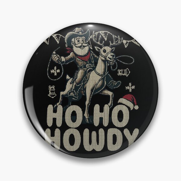 Item preview, Christmas Cowboy Humor Ho Ho Howdy designed and sold by LuminOrb.