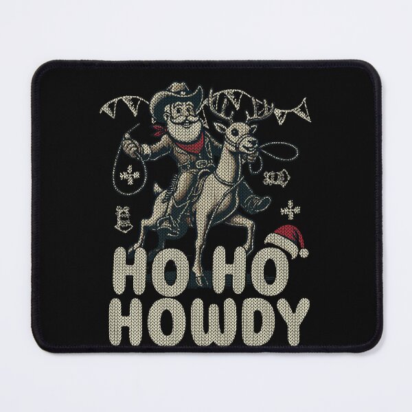 Item preview, Christmas Cowboy Humor Ho Ho Howdy designed and sold by LuminOrb.