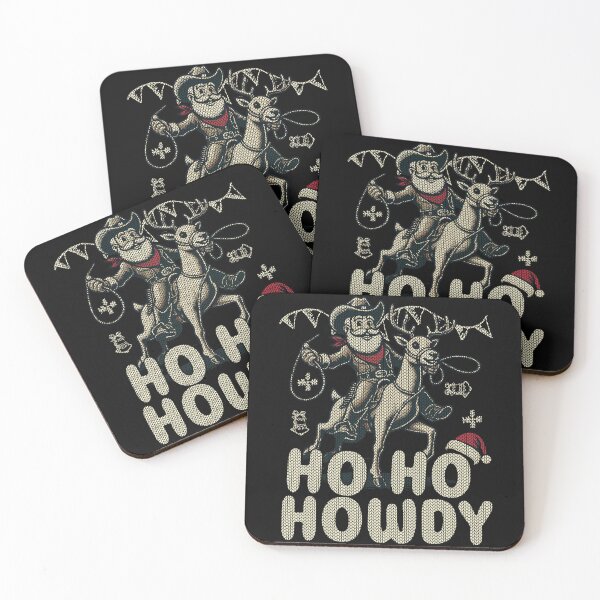 Item preview, Christmas Cowboy Humor Ho Ho Howdy designed and sold by LuminOrb.