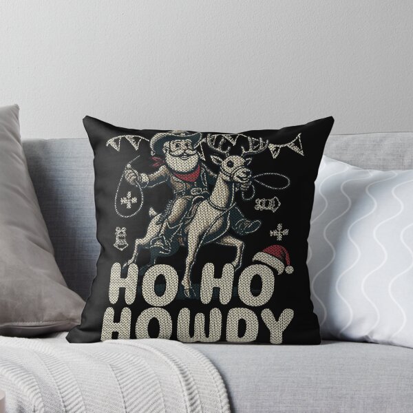 Item preview, Christmas Cowboy Humor Ho Ho Howdy designed and sold by LuminOrb.