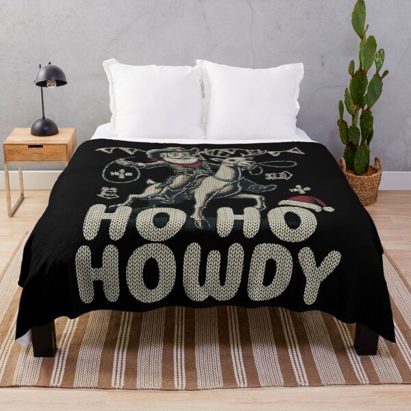 Item preview, Christmas Cowboy Humor Ho Ho Howdy designed and sold by LuminOrb.