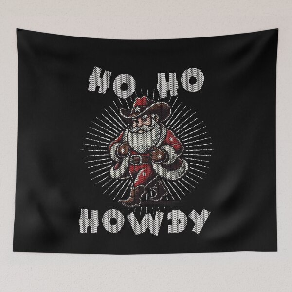 Item preview, Ho Ho Howdy Cowboy Santa Claus designed and sold by LuminOrb.
