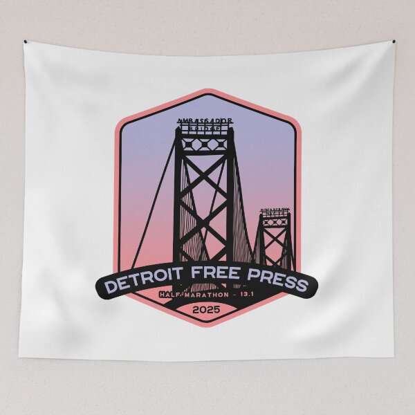 Item preview, Detroit Free Press - Half Marathon – 13.1 – 2025 designed and sold by Moritz Schwäble.
