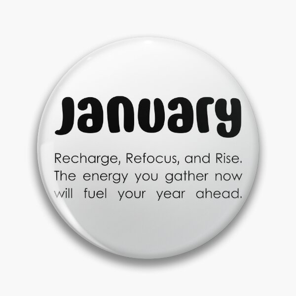 Item preview, January – Recharge, Refocus, and Rise – A New Beginning for the Year Ahead, Unique designed and sold by villacreativa.