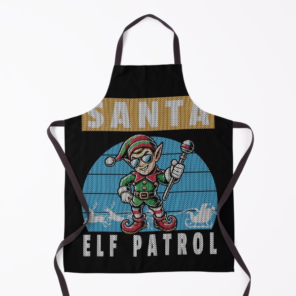 Item preview, Christmas Santa Elf Patrol Knitted Look designed and sold by LuminOrb.