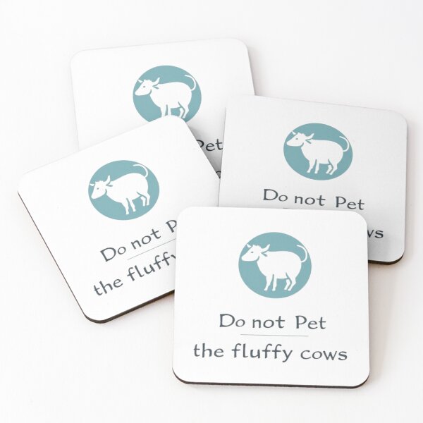 Item preview, Do Not Pet The Fluffy Cows T-shirt/Hoody/Phone Case designed and sold by justforyou2024.