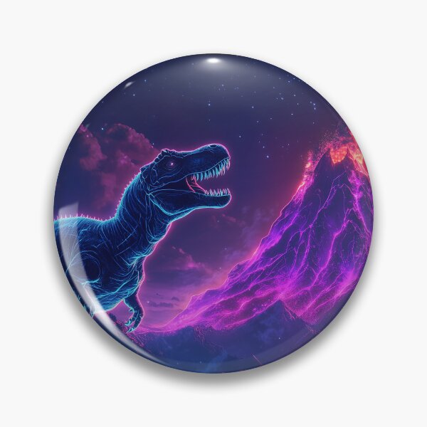 Item preview, Neon Dinosaur Kids Poster designed and sold by sublimepw.