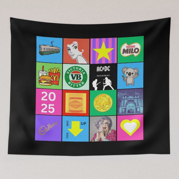 Item preview, POP ART BOARD #2 - ICONIC AUSTRALIA - VIC designed and sold by AASparksDesigns.