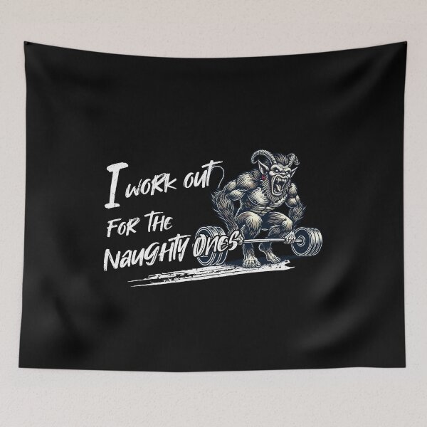 Item preview, Krampus Workout For The Naughty Ones designed and sold by LuminOrb.