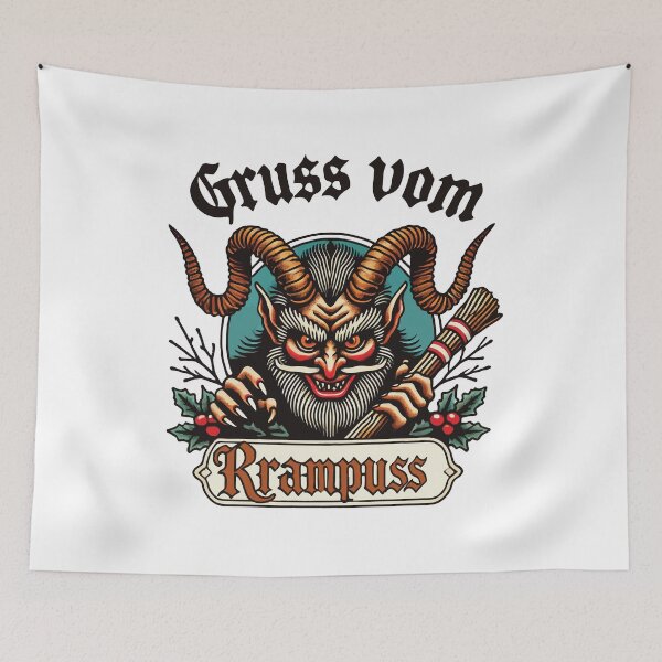 Item preview, Greetings From The Krampus Legend Christmas designed and sold by LuminOrb.