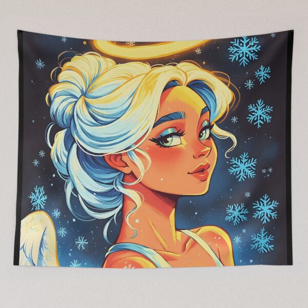 Item preview, Cute Winter Angel Girl designed and sold by ByteyCreatives.