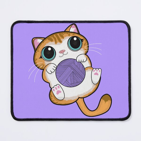 Item preview, Cute Cat with Wool designed and sold by Cyan-Canvas.