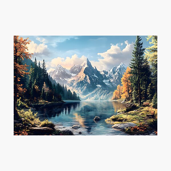 Item preview, Beautiful Mountain Landscape View designed and sold by CoolMantras.