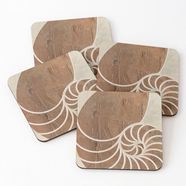Item preview, Milk Chocolate Nautilus Shell Beach Art designed and sold by Sharon Cummings Art.