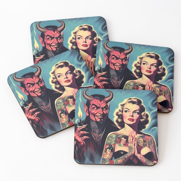Item preview, Retrp Devilish Woman designed and sold by PulpVintage.