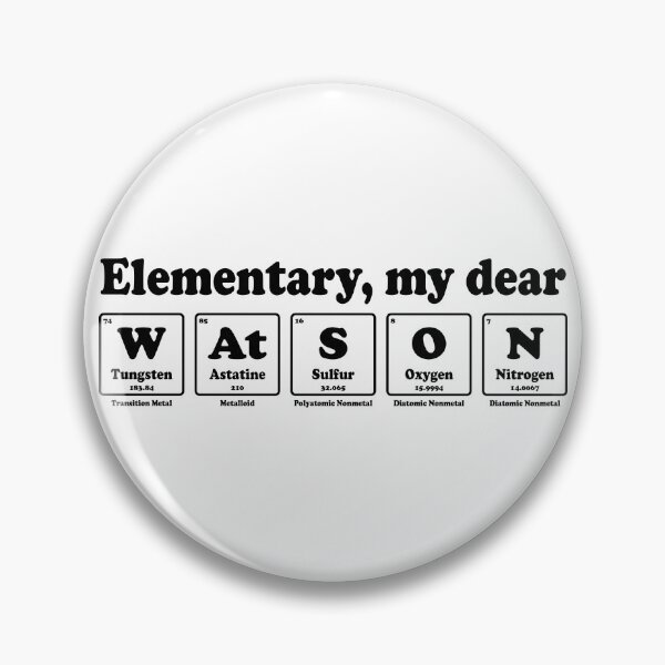 Item preview, Elementary, My Dear Watson – Gift for Nerdy Sherlock Holmes Fans designed and sold by ScienceCorner.