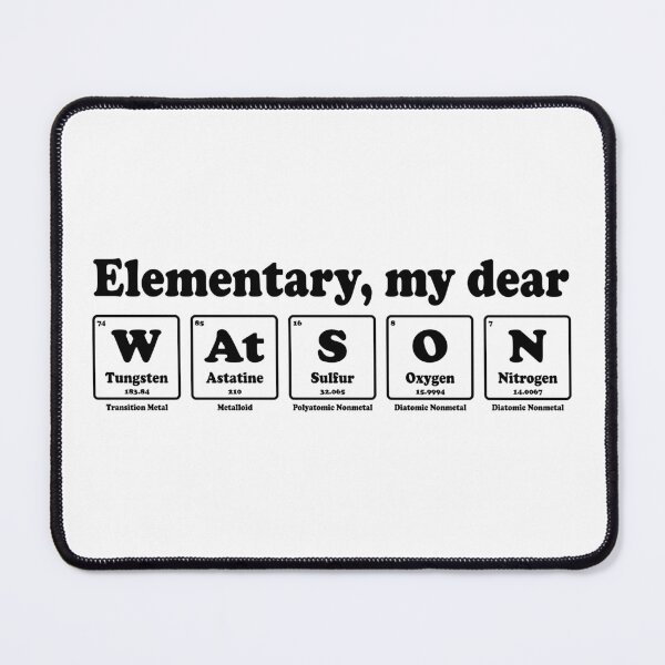 Item preview, Elementary, My Dear Watson – Gift for Nerdy Sherlock Holmes Fans designed and sold by ScienceCorner.