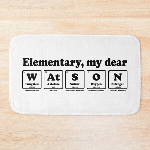 Item preview, Elementary, My Dear Watson – Gift for Nerdy Sherlock Holmes Fans designed and sold by ScienceCorner.
