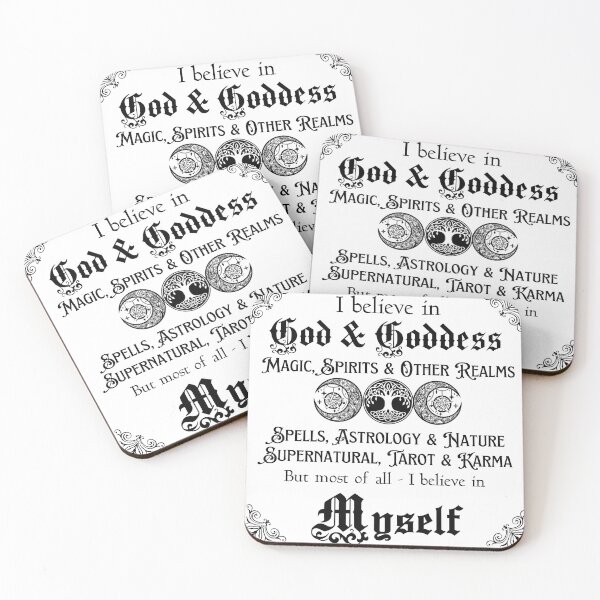 Item preview, I Believe in Gods, goddess , magic, astrology but mostly myself  designed and sold by Kjahli.