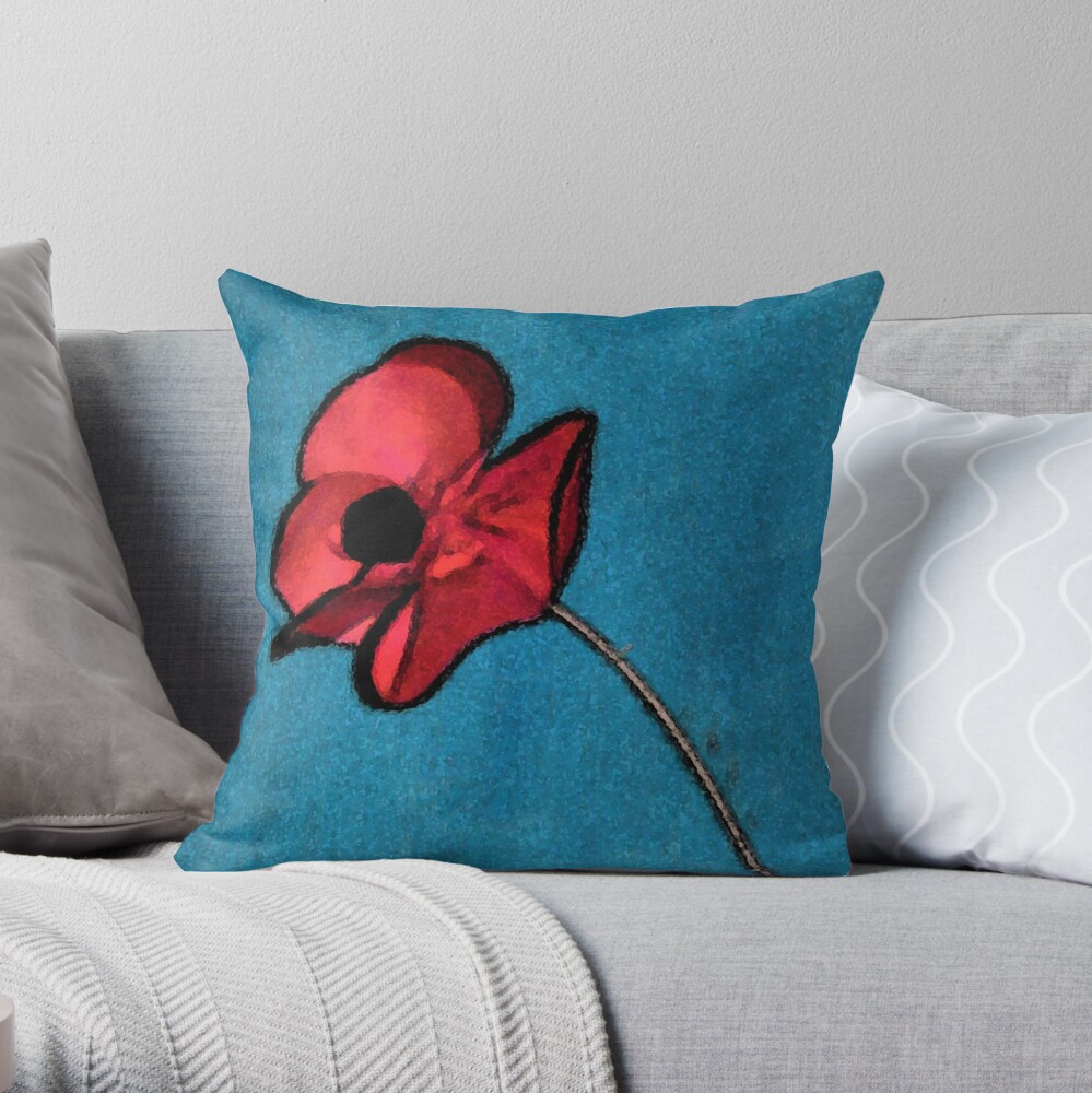Discount Sales Outlet Poppy Throw Pillow by patjila TP-9SOGERHR