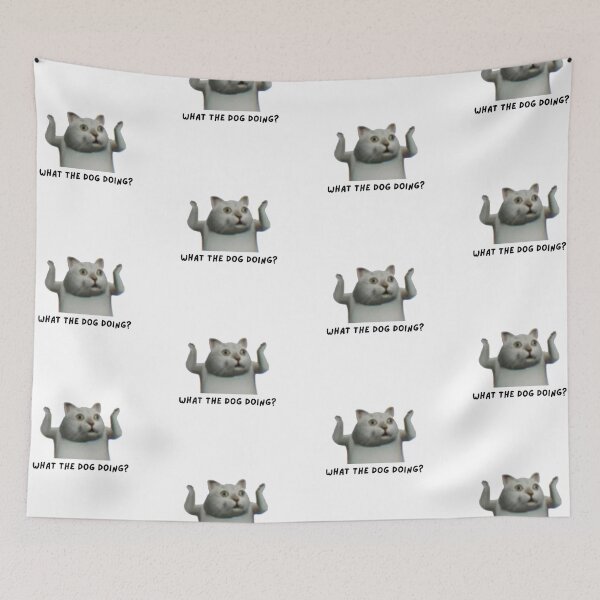 Item preview, what the dog doing cat designed and sold by nuttybear.