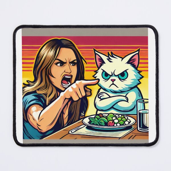 Item preview, Woman yelling at cat meme designed and sold by WildWaveStylez.
