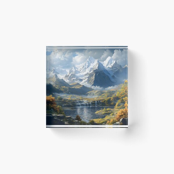 Item preview, Beautiful Mountain Landscape View designed and sold by CoolMantras.