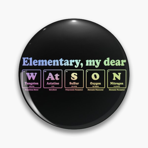 Item preview, Elementary, My Dear Watson – Gift for Nerdy Sherlock Holmes Fans designed and sold by ScienceCorner.