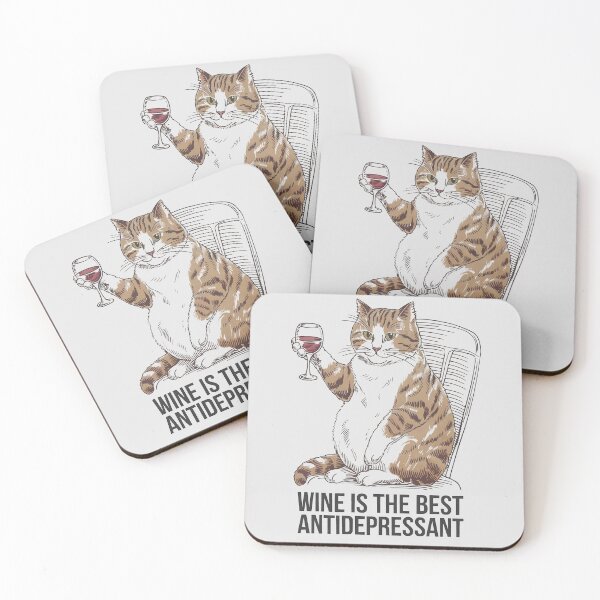Item preview, Wine is the best antidepressant designed and sold by GGZebra.