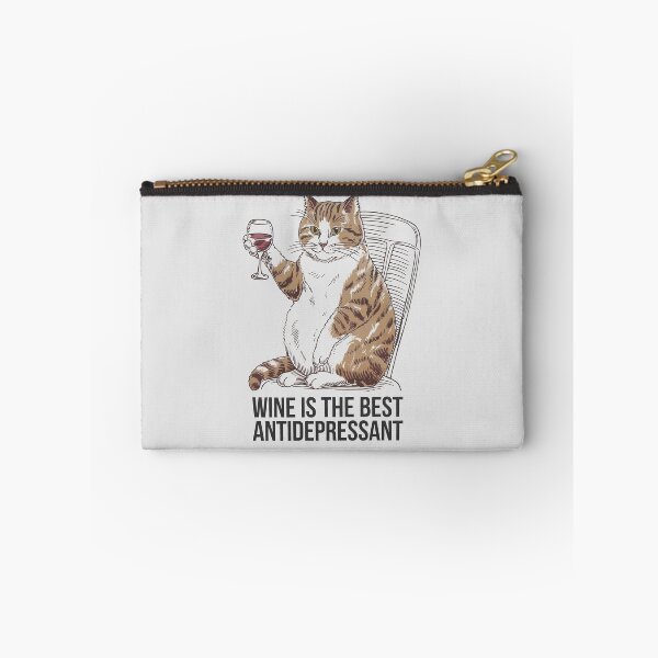 Item preview, Wine is the best antidepressant designed and sold by GGZebra.